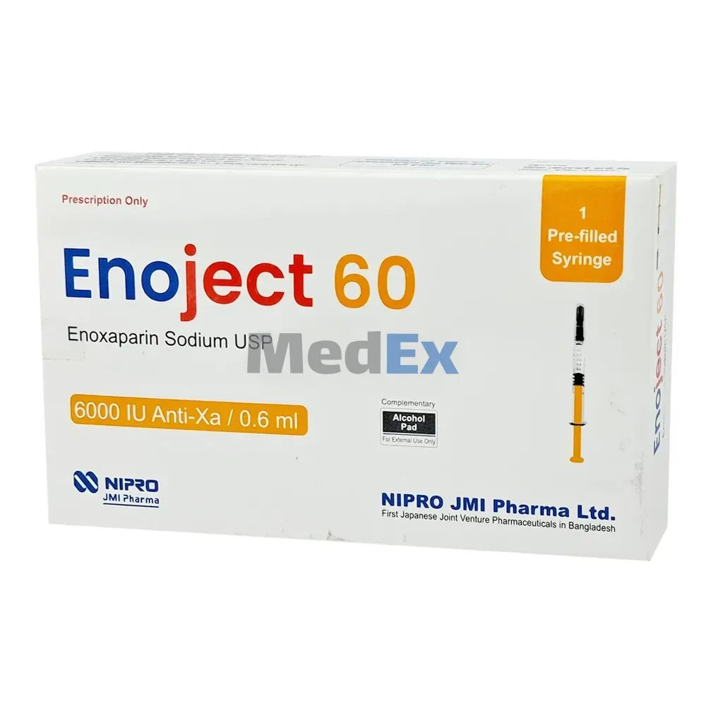 Enoject 6000 Anti-Xa IU/0.6 ml Packaging