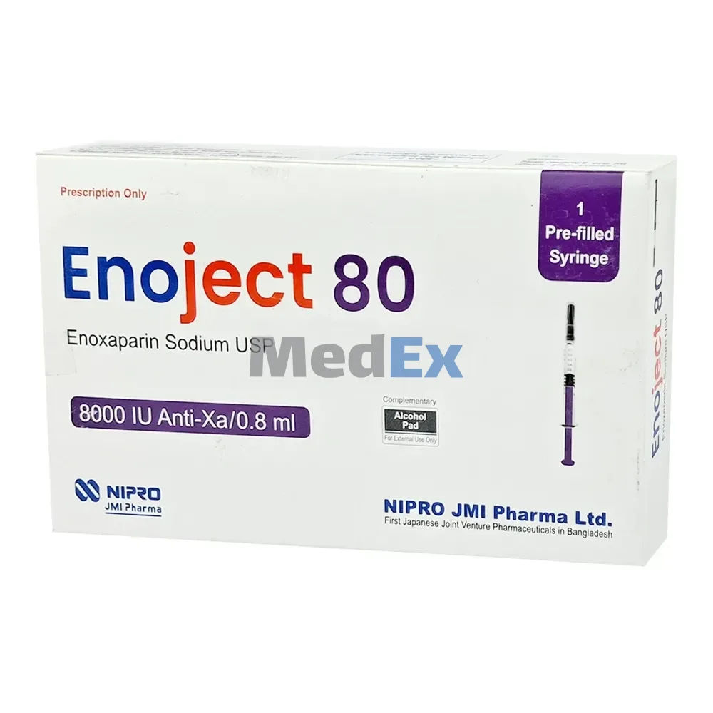 Enoject 8000 Anti-Xa IU/0.8 ml Packaging