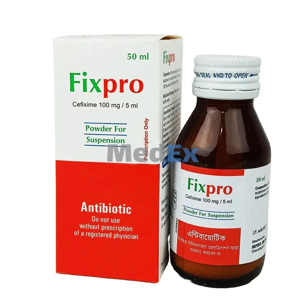 Fixpro 100 mg/5 ml Packaging
