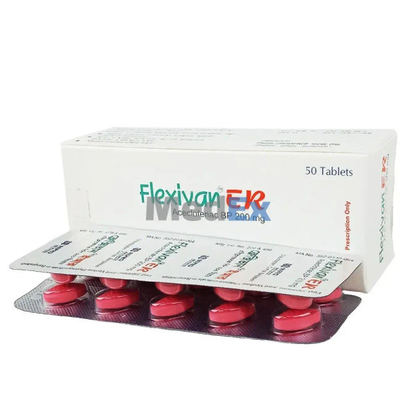 Flexivan ER 200 mg Packaging