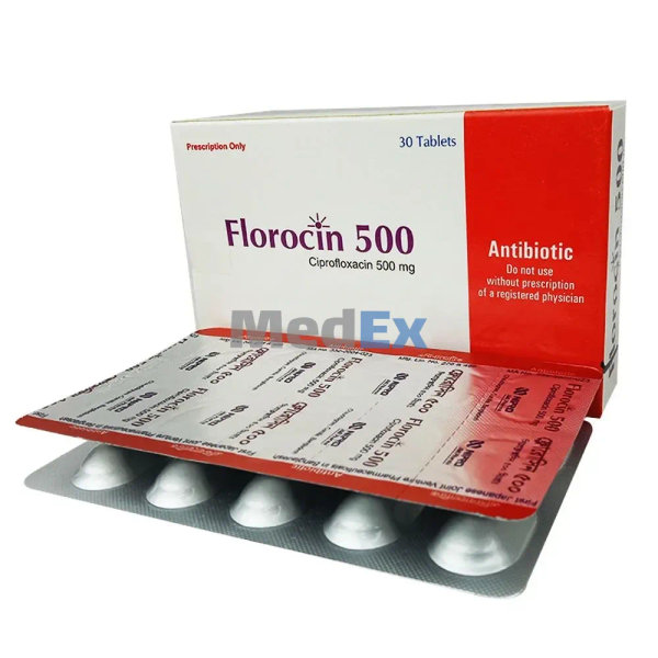Florocin 500 mg Packaging
