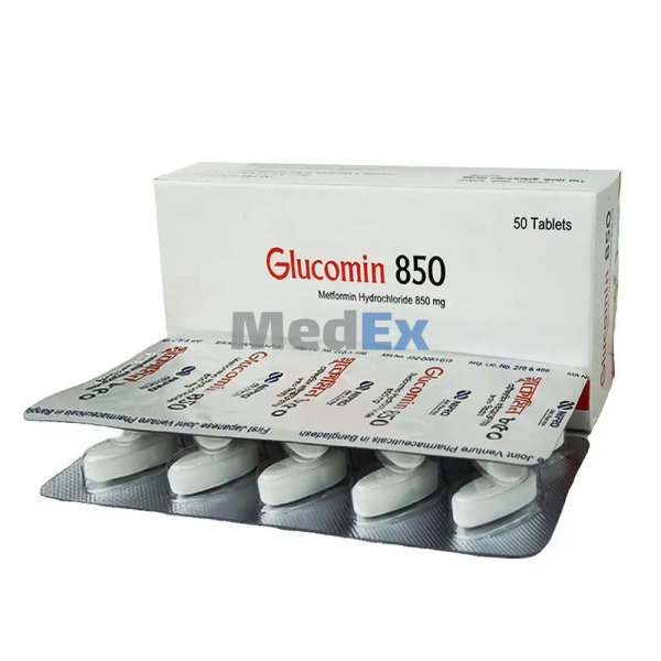 Glucomin 850 mg Packaging