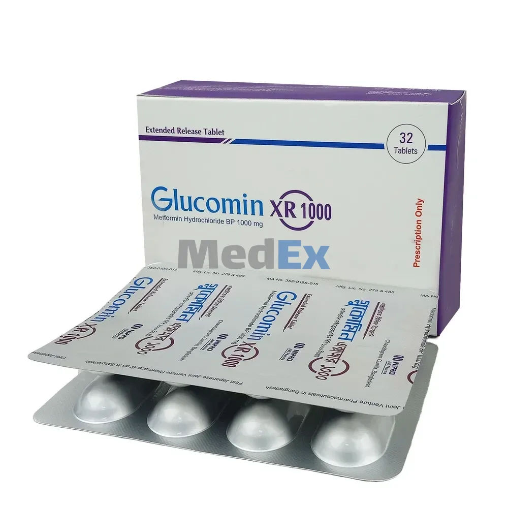 Glucomin XR 1000 mg Packaging