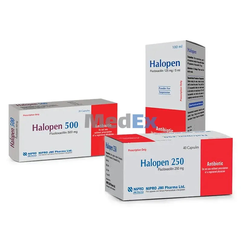 Halopen 250 mg Packaging