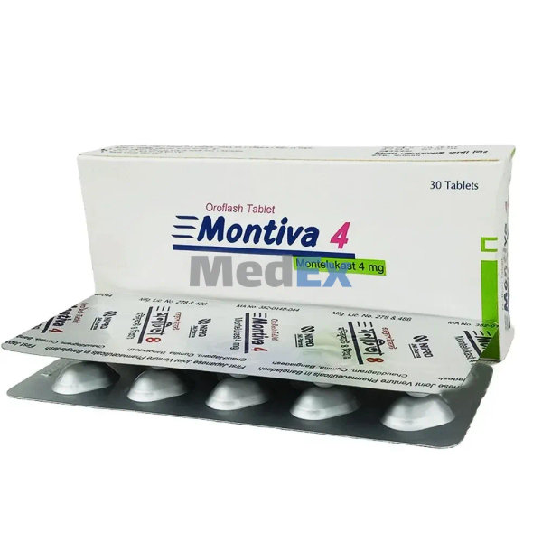 Montiva 4 mg Packaging