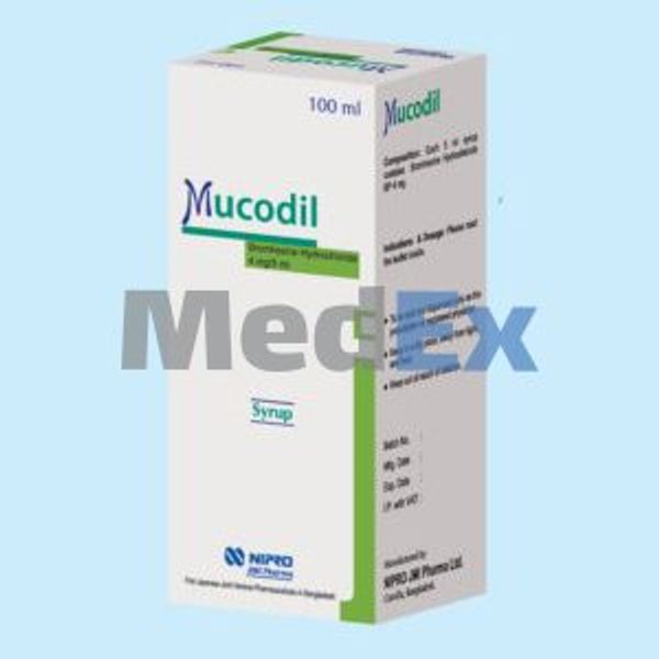 Mucodil 4 mg/5 ml Packaging