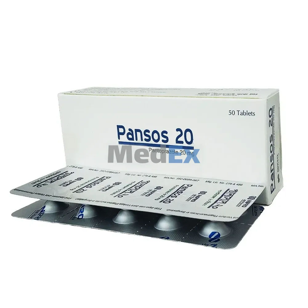 Pansos 20 mg Packaging