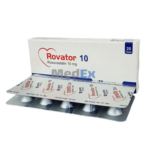 Rovator 10 mg Packaging