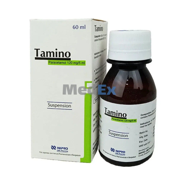 Tamino 120 mg/5 ml Packaging