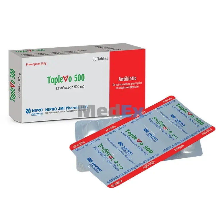 Toplevo 500 mg Packaging