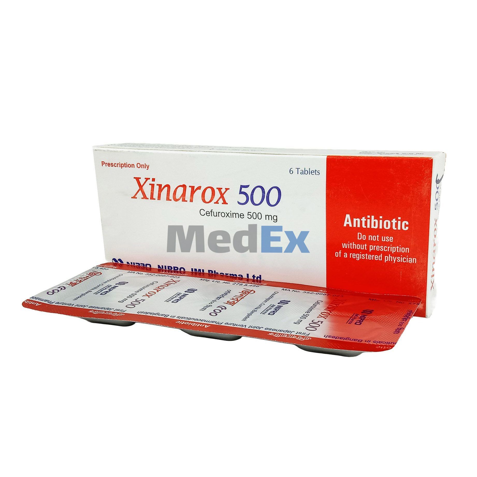 Xinarox 500 mg Packaging