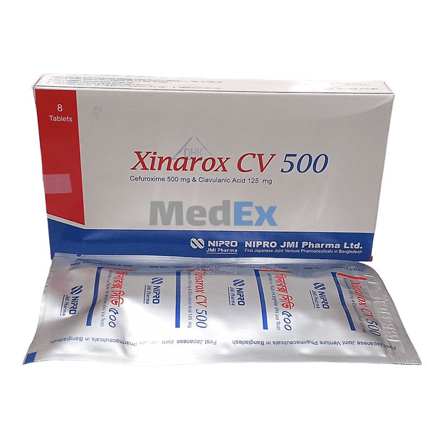 Xinarox CV 500 mg+125 mg Packaging