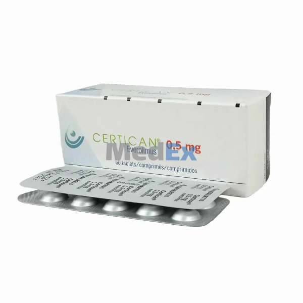 Certican 0.50 mg Packaging