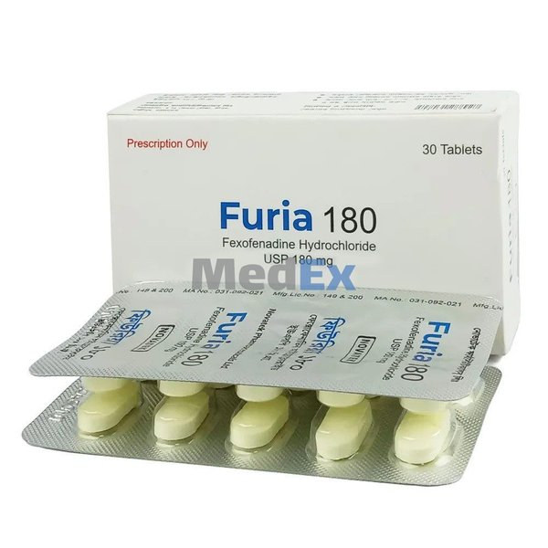 Furia 180 mg Packaging