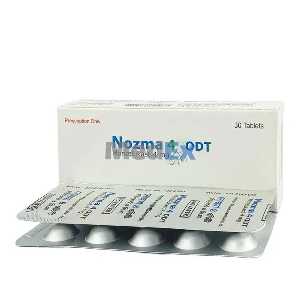 Nozma ODT 4 mg Packaging