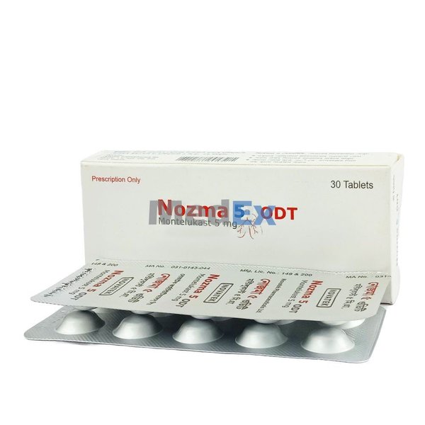 Nozma ODT 5 mg Packaging