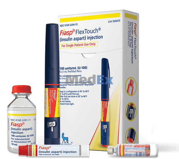 Fiasp FlexTouch 100 IU/ml Packaging