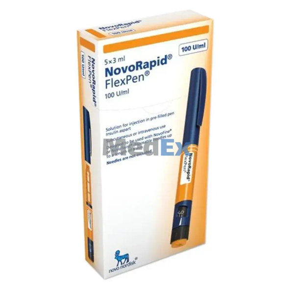 NovoRapid 100 IU/ml Packaging