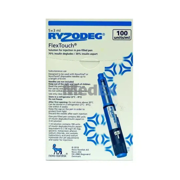 Ryzodeg 100 IU/ml Packaging