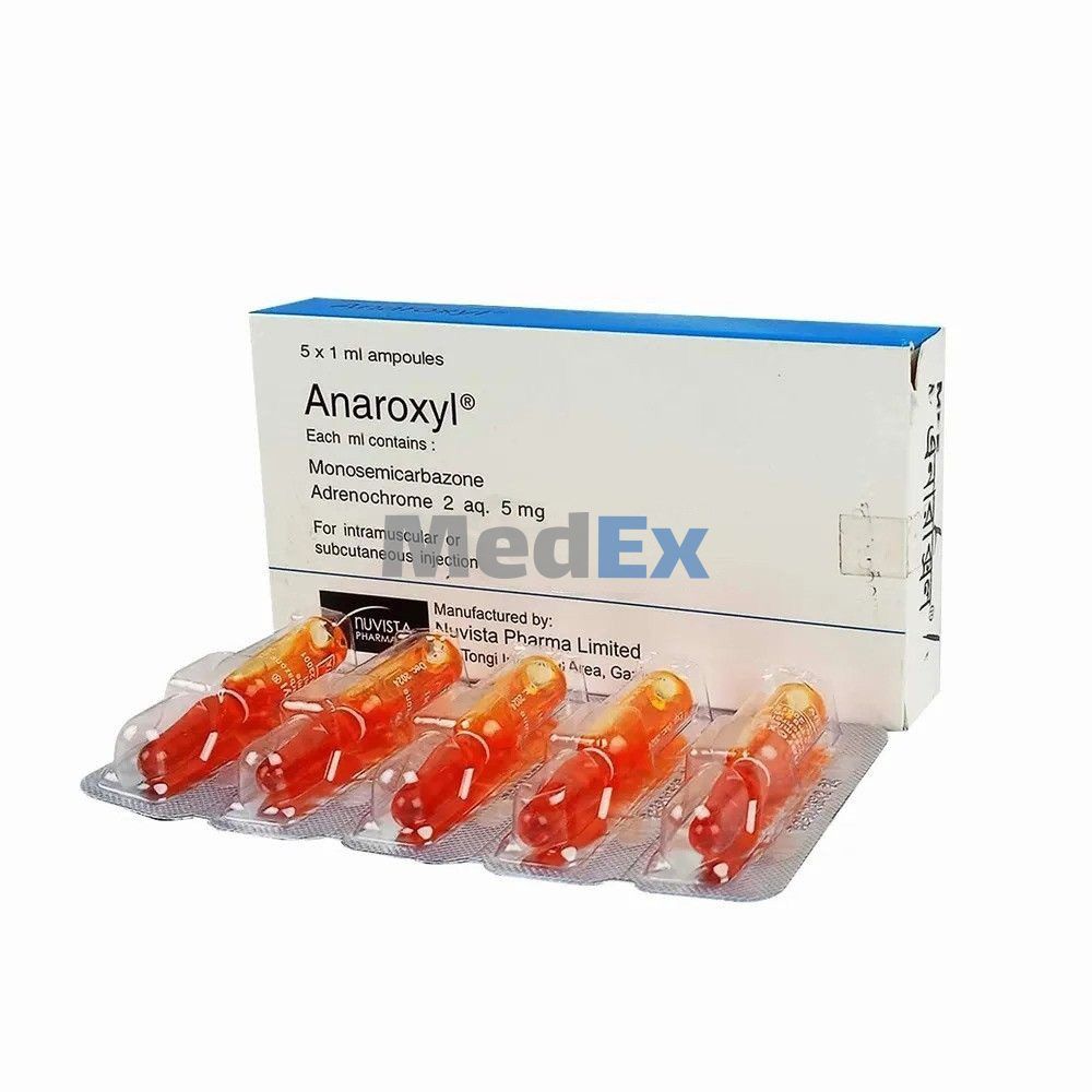 Anaroxyl 5 mg/ml Packaging