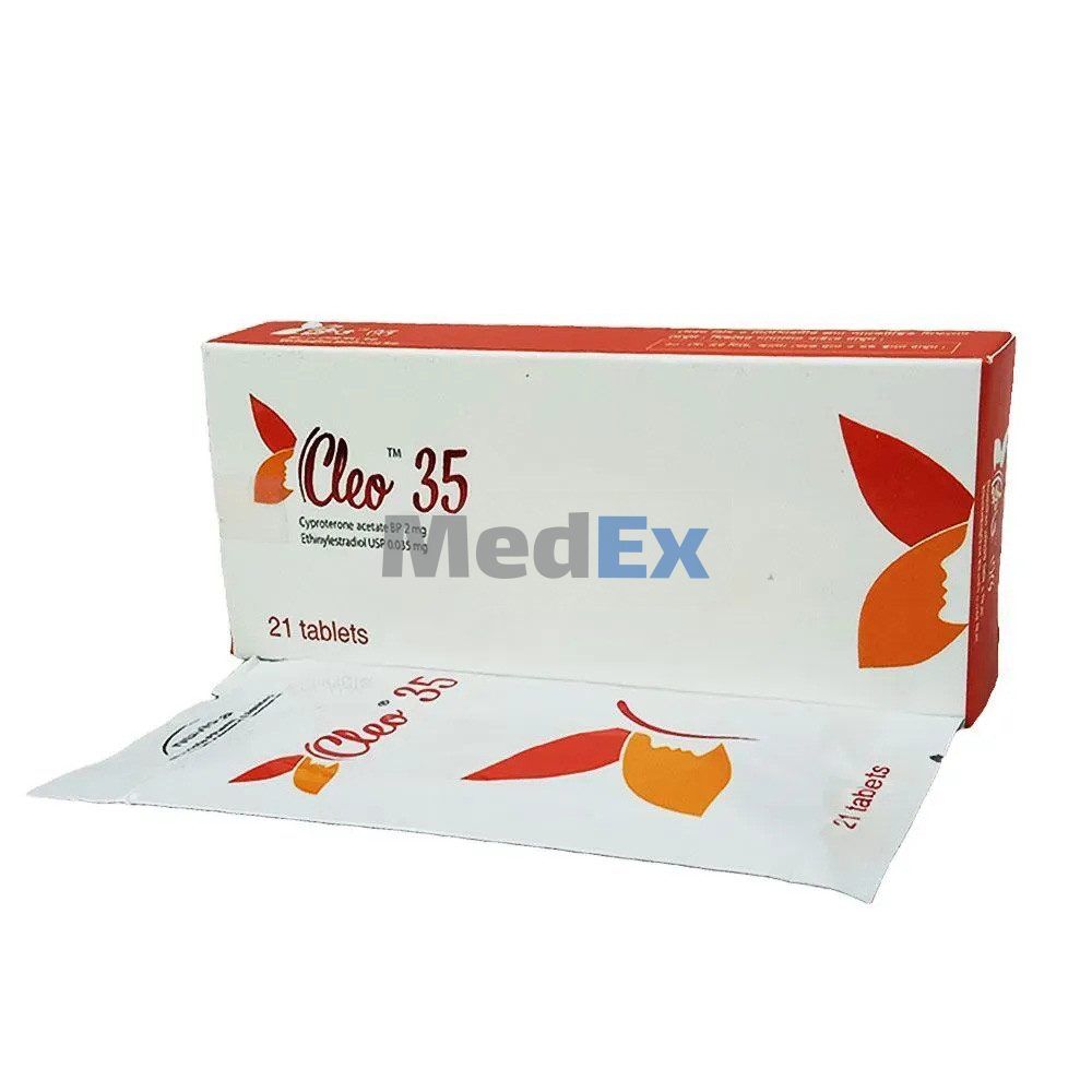 Cleo 35 2 mg+0.035 mg Packaging