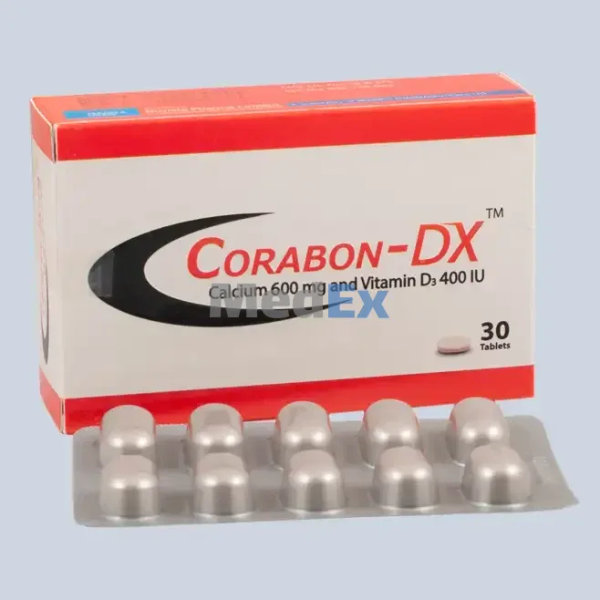 Corabon-DX 600 mg+400 IU Packaging