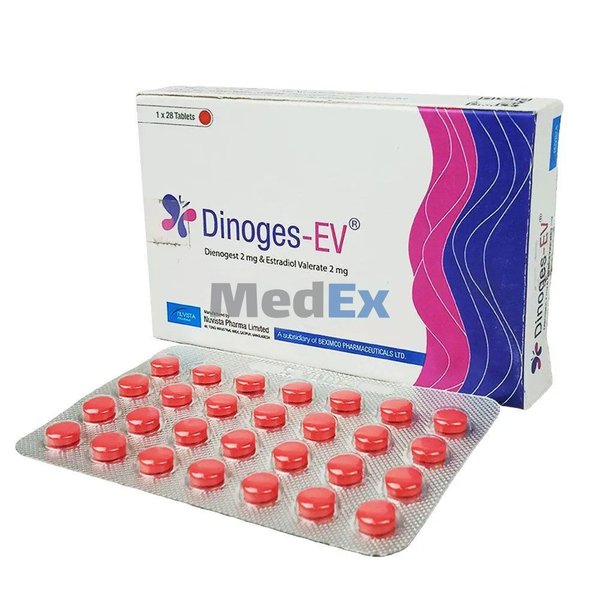 Dinoges-EV 2 mg+2 mg Packaging