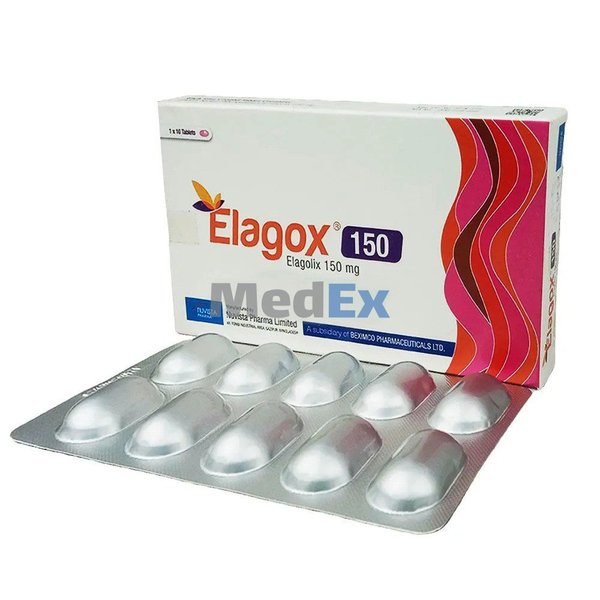 Elagox 150 mg Packaging
