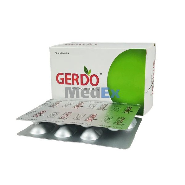 Gerdo 20 mg Packaging