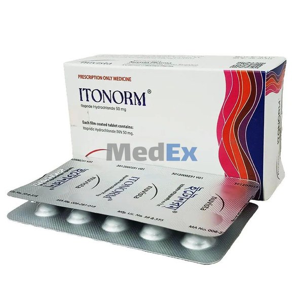 Itonorm 50 mg Packaging