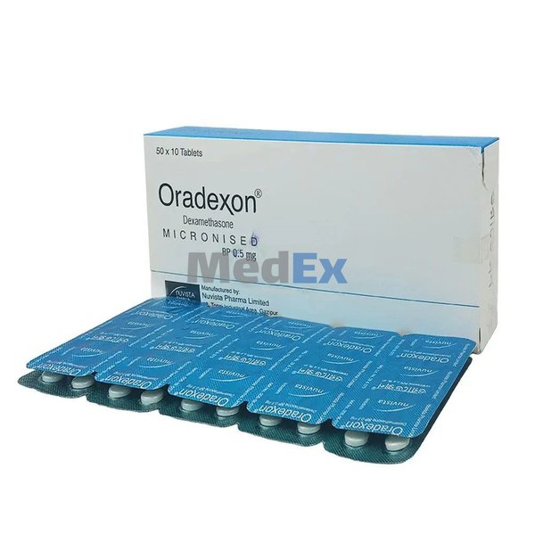 Oradexon 0.5 mg Packaging