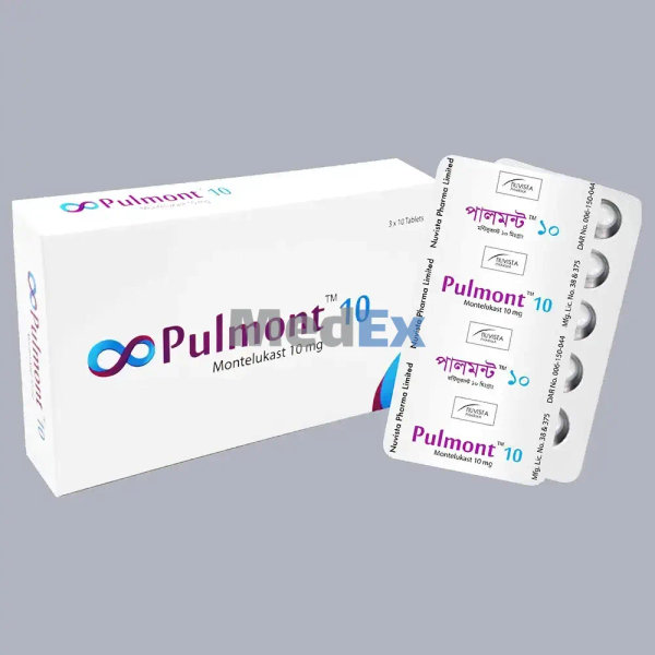 Pulmont 10 mg Packaging