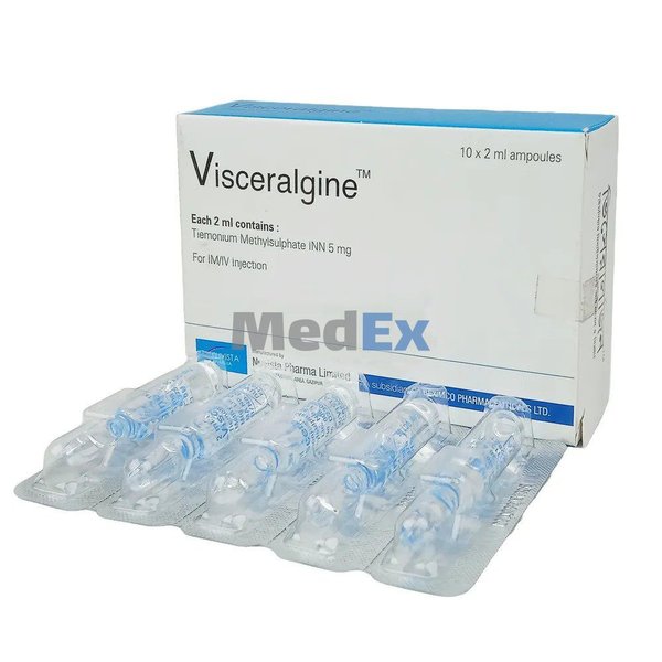 Visceralgine 5 mg/2 ml Packaging