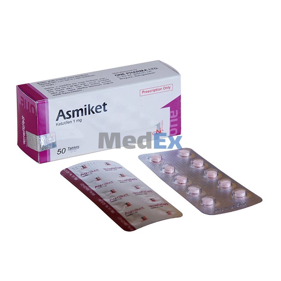 Asmiket 1 mg Packaging