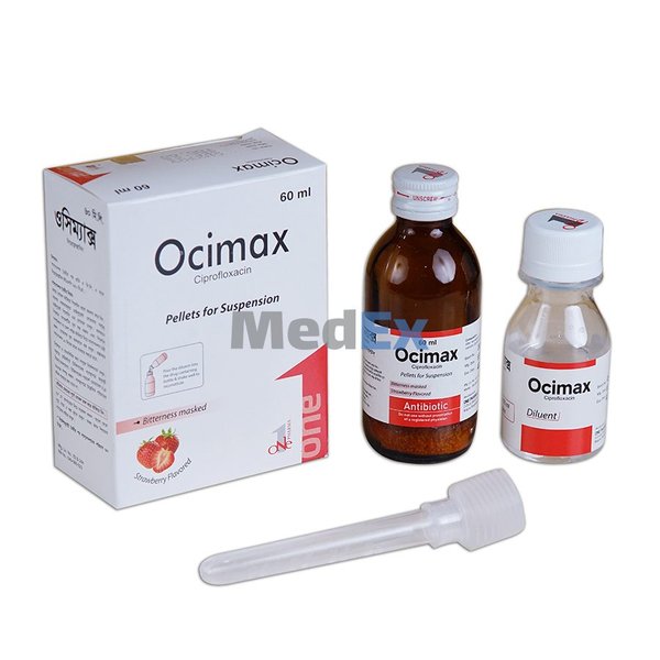 Ocimax 250 mg/5 ml Packaging