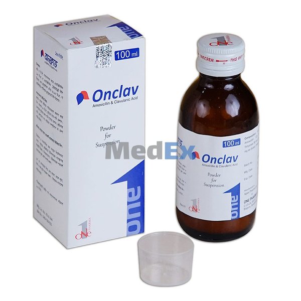 Onclav (125 mg+31.25 mg)/5 ml Packaging