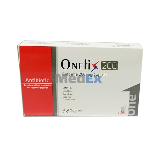 Onefix 200 mg Packaging