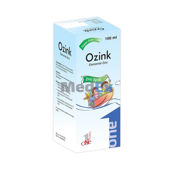 Ozink 10 mg/5 ml Packaging