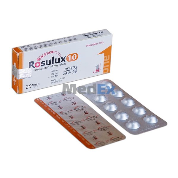 Rosulux 10 mg Packaging