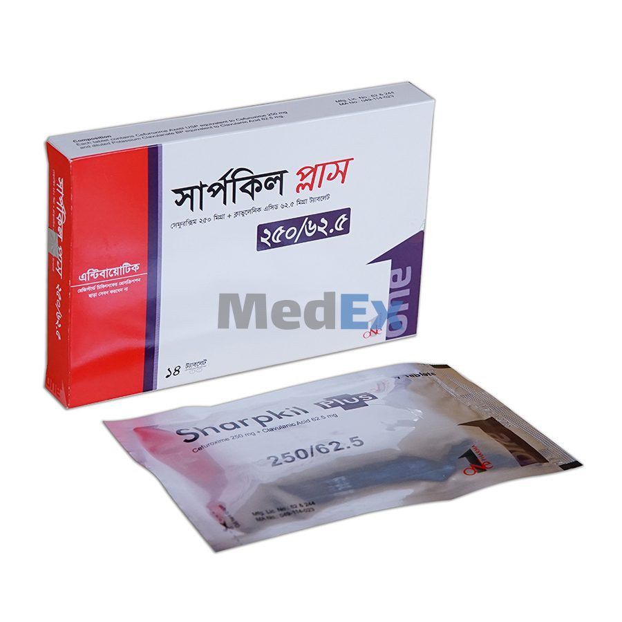 Sharpkil Plus 250 mg+62.5 mg Packaging
