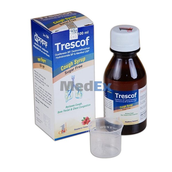 Trescof (200 mg+15 mg+15 mg)/5 ml Packaging