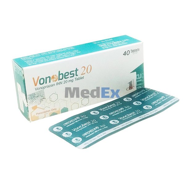 Vonobest 20 mg Packaging