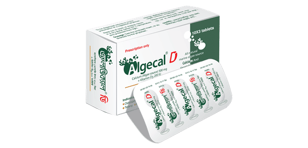 Algecal D 500 mg+200 IU Packaging