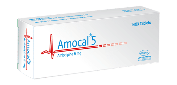 Amocal 5 mg Packaging