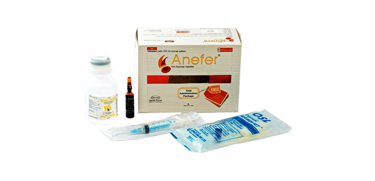 Anefer 100 mg/5 ml Packaging