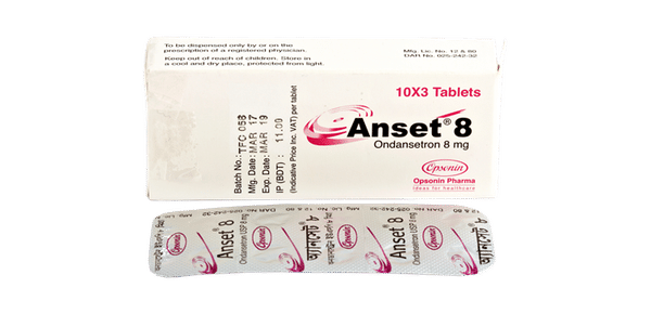 Anset 4 mg/5 ml Packaging