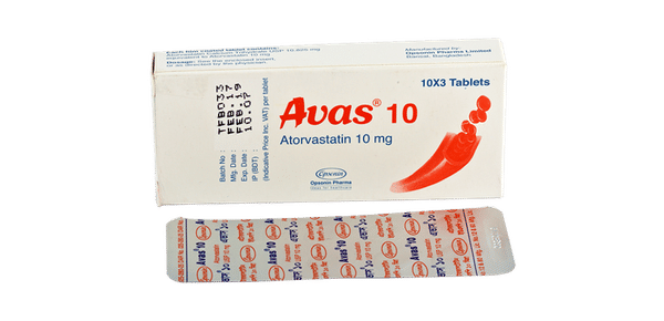 Avas 10 mg Packaging