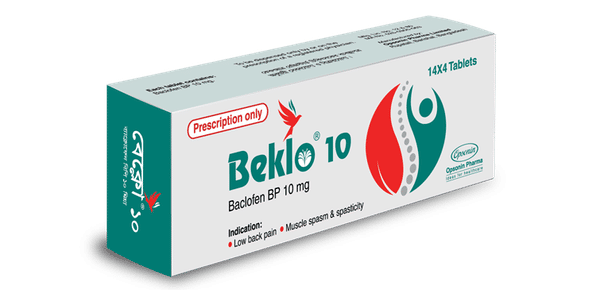 Beklo 25 mg Packaging