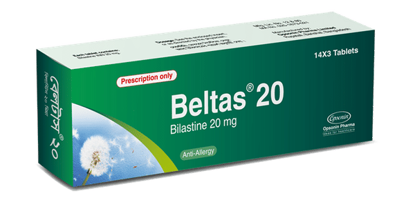 Beltas 20 mg Packaging