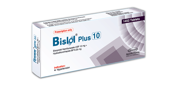 Bislol Plus 5 mg+6.25 mg Packaging